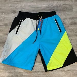 *NEW* Smoke Rise PRINTED NYLON UTILITY SHORT Pants, Sz XL